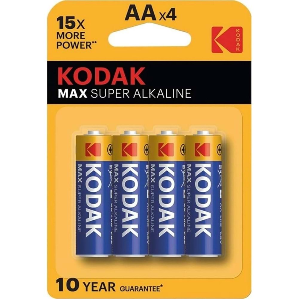 KODAK 4+1 MAX SÜPER ALKALİN KALEM PİL - AA