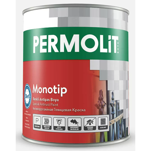 PERMOLIT MONOTIP ANTIPAS (PARLAK) METALIK GUMUS GRI -2,5 LT