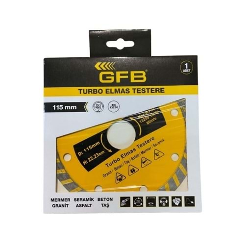 GFB 2385 TURBO ELMAS MERMER GRANİT KESİCİ 115 mm