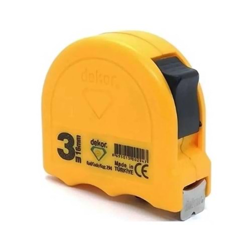DEKOR 294 ŞERİT METRE 3 M X 16 MM SARI