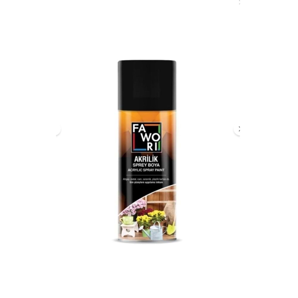 FWR AKR.SPREY RAL9005 PARLAK SİYAH 400ML
