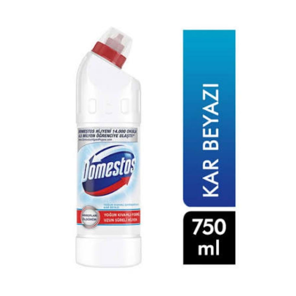 DOMESTOS Çamaşır Suyu (750ml) Kar Beyazlığı *20
