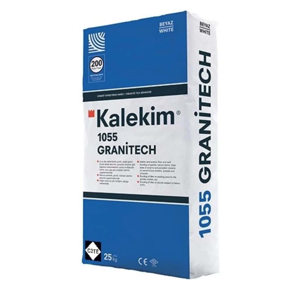 1055-GRANITECH GRİ 25KG Yapıştırma Harcı