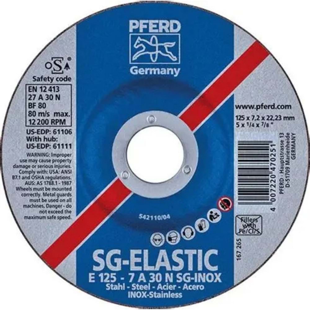 PFERD METAL TASLAMA INOX- 180 mm