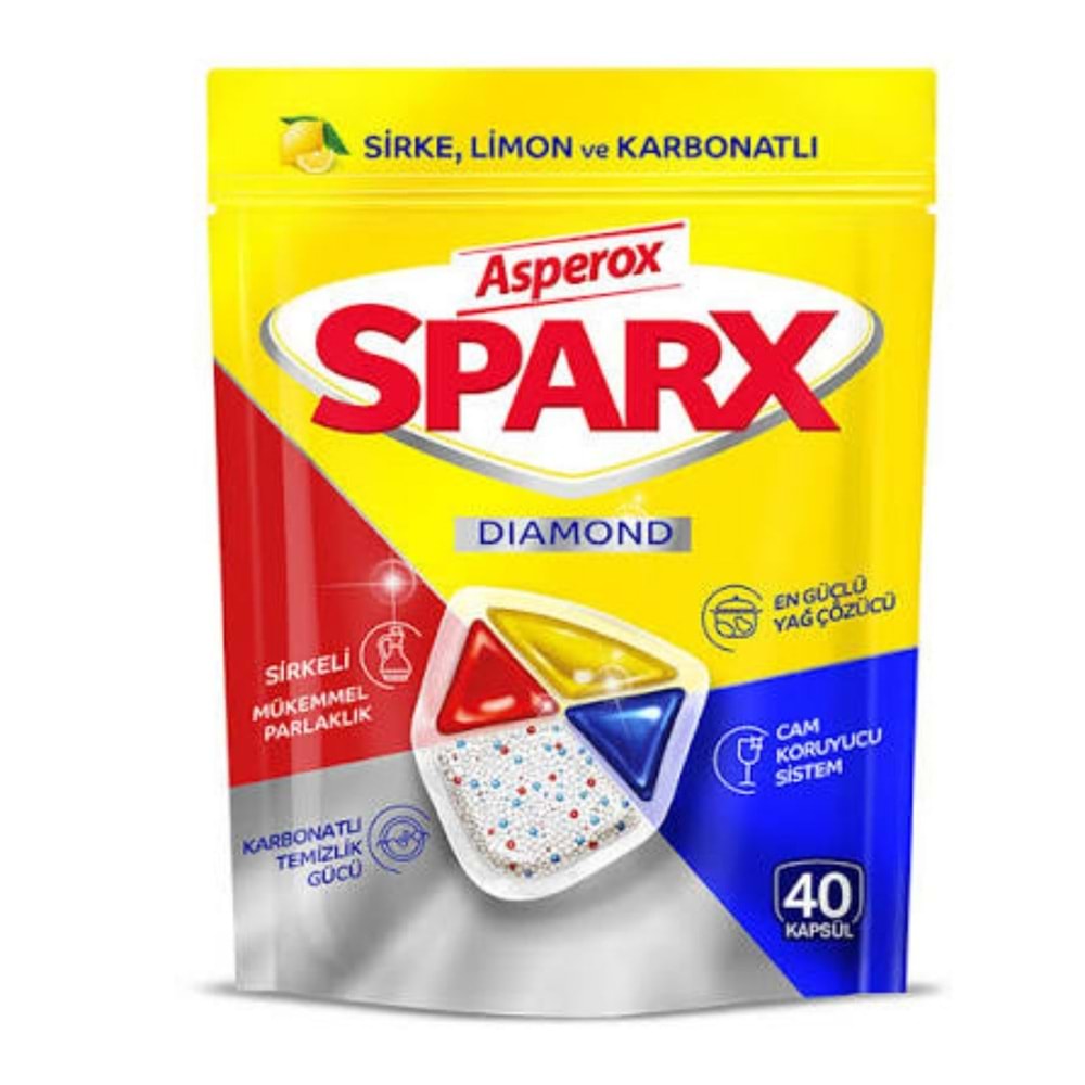 ASPEROX Sparx Bulaşık Makinası Kapsülü 40lı *6