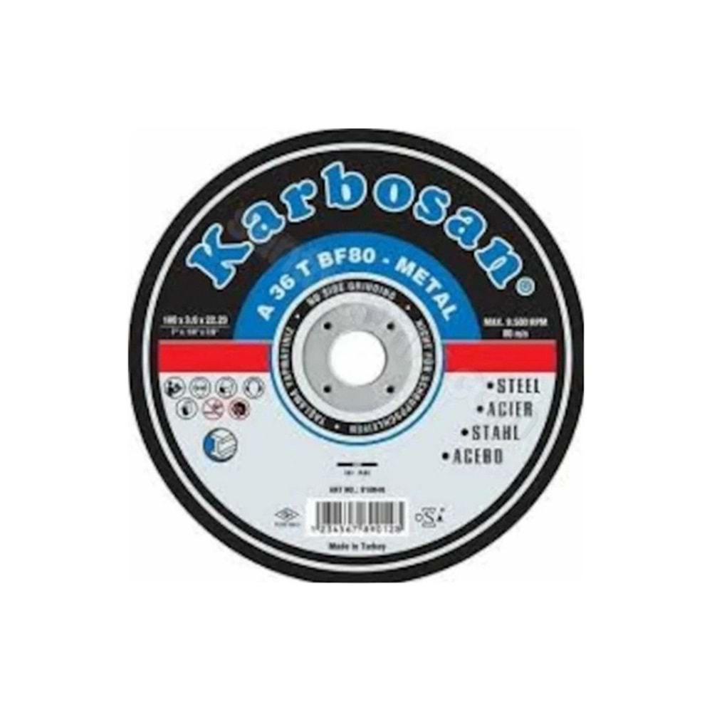 KARBOSAN METAL KESME DISKI - 115*3.0*22.23