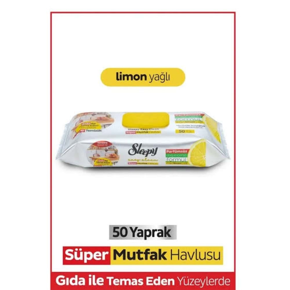 SLEEPY Mutfak Havlusu (50li) Limon *12