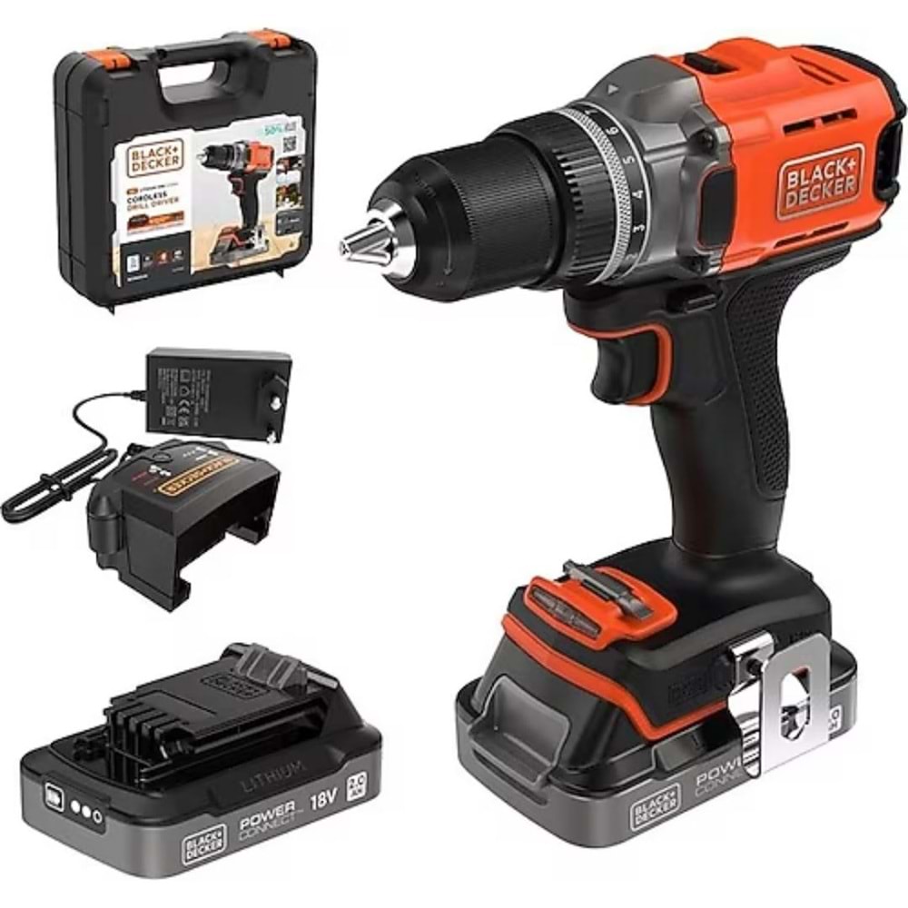 BLACK DECKER AKÜLÜ DARBELİ MATKAP
