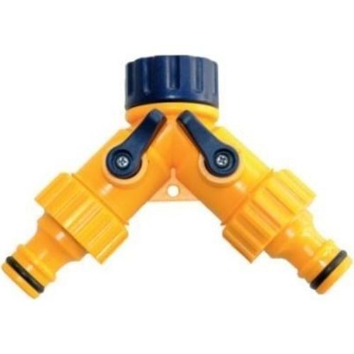 DAYE IKI CIKISLI MUSLUK ADAPTORU DY8002+2*8017
