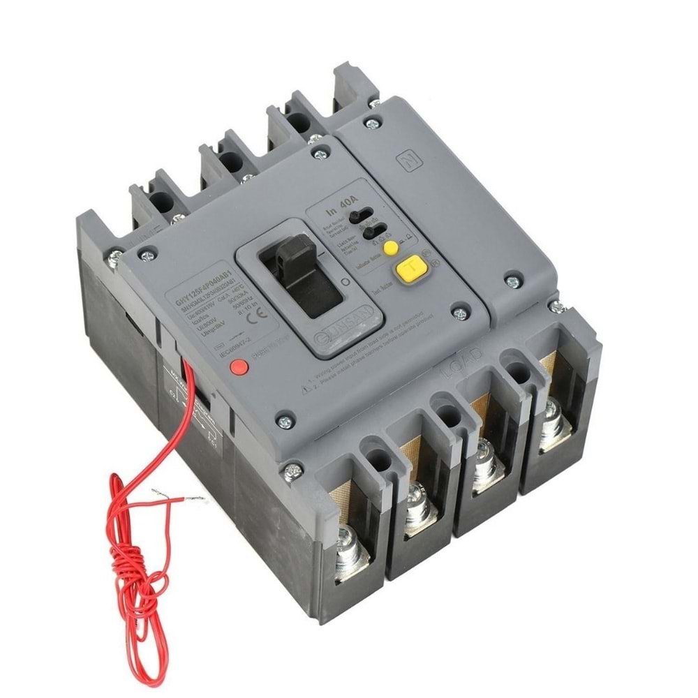 GÜNSAN VALTA MCCB-EL 4X80A 50KA 100/300/500MA WİTH SHUNT RLEASE