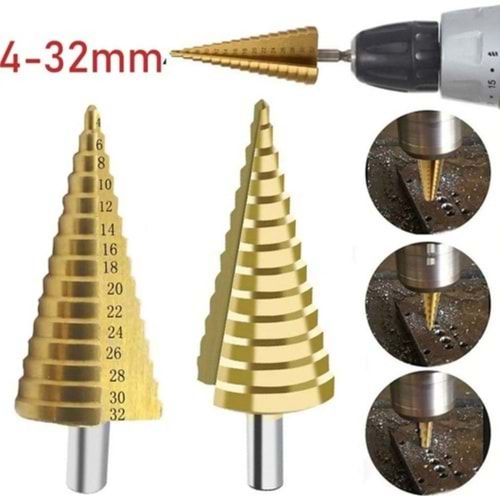 KADEMELİ SAÇ DELME HSS 4-32
