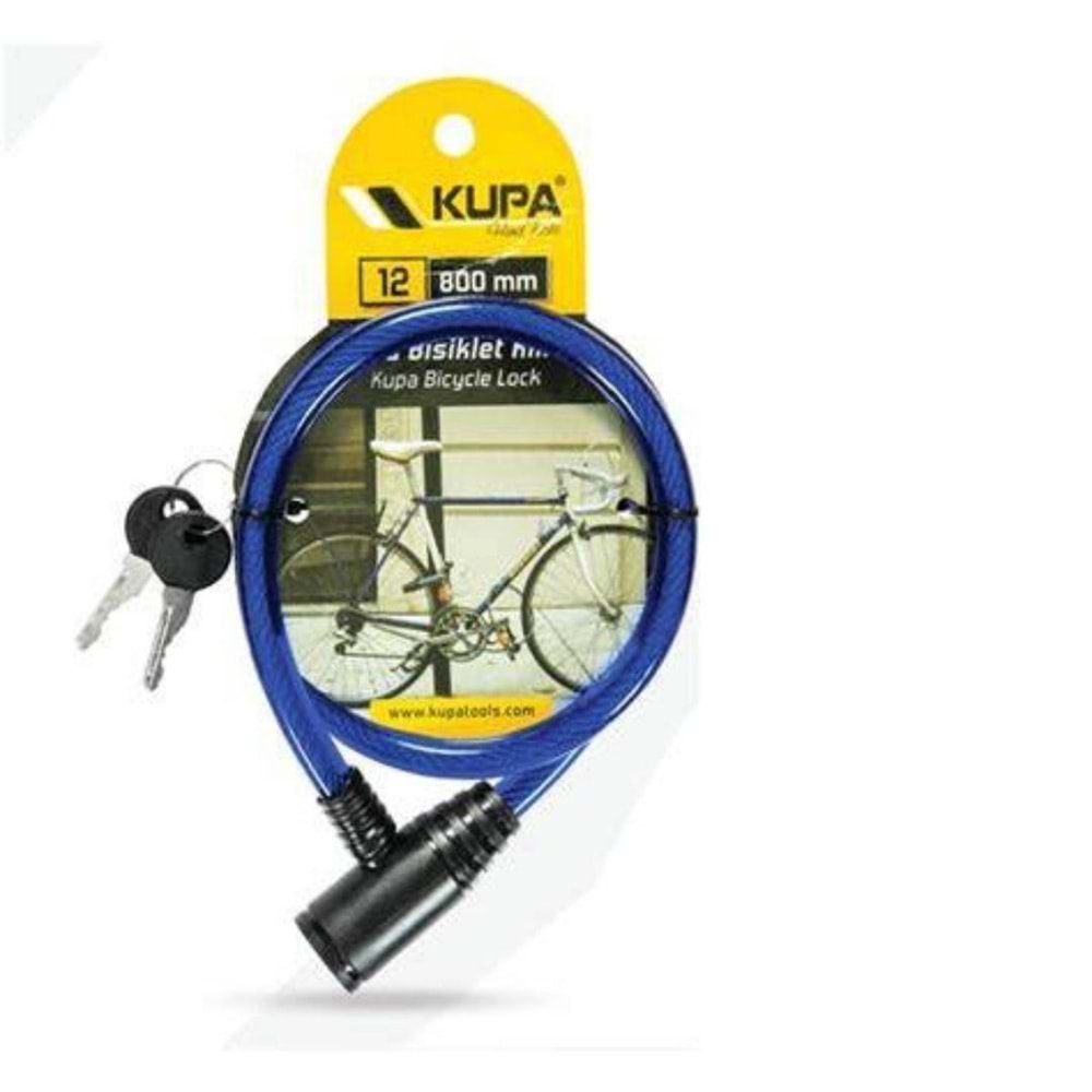 KUPA KUP8168 BİSİKLET KİLİDİ 12X800 MM