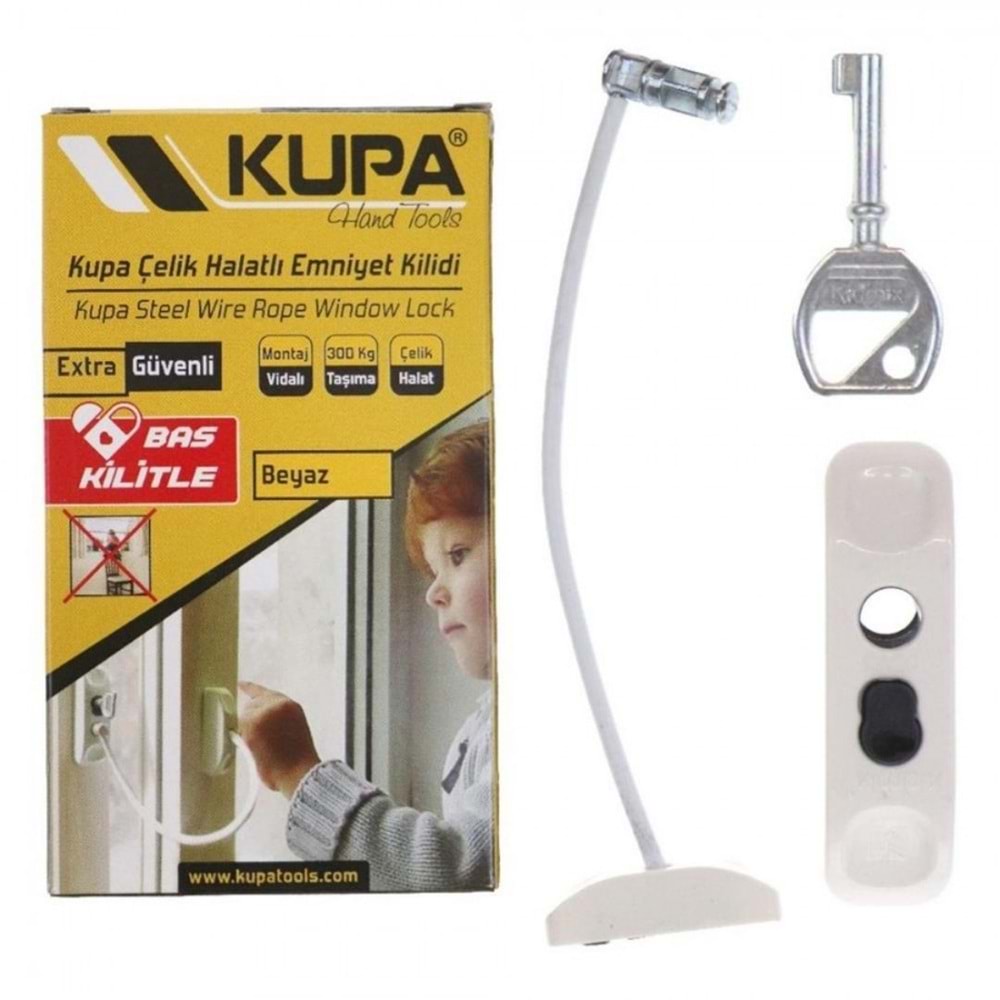 KUPA KUP8192 ÇELİK HALATLI EMNİYET MANDALI