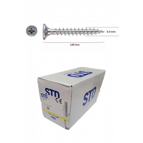 STD VİDA SUNTA 6X120 MAVİ