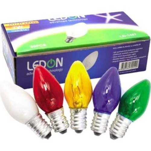 LEDON 7E RENKLI E14 PARFUM AMPUL