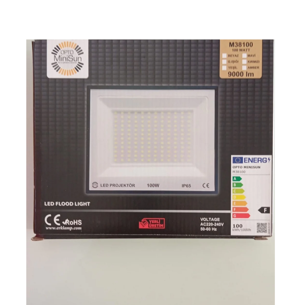 100W LED PROJEKTÖR BEYAZ OPTOMINISUN ERK