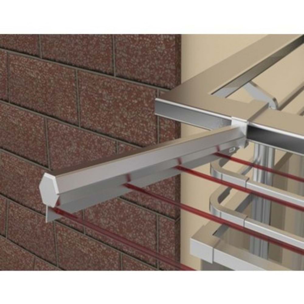 BALKON İÇİN KARE PROFİL ALÜMİNYUM ÇAMAŞIR KURUTMALIĞI