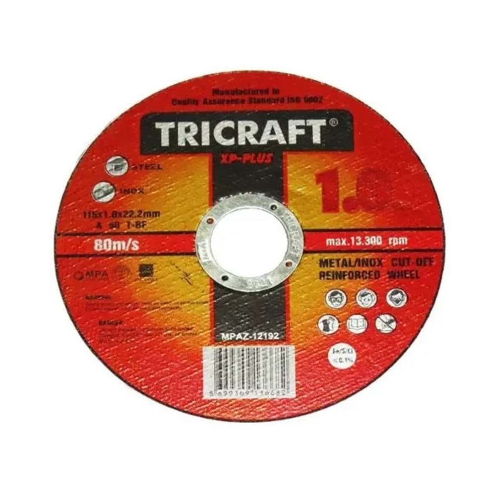 TRICRAFT INOX METAL KESICI 6 mm - 115*6*22,2