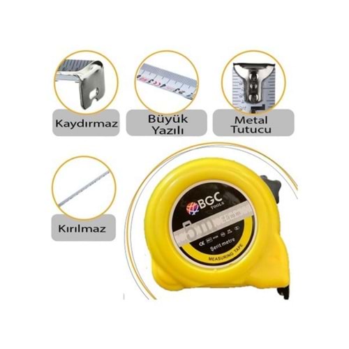 METRE ŞERİT 5X25 MM BGC