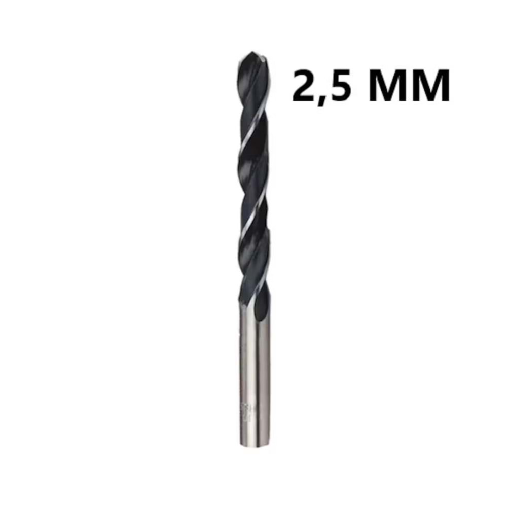 BAY-TEC HSS MATKAP UCU SIYAH - 2,5 mm