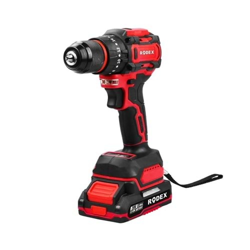 RODEX AKÜLÜ MATKAP 10MM 20V/2X2.0 AH. AKSESUAR ÇANTALI
