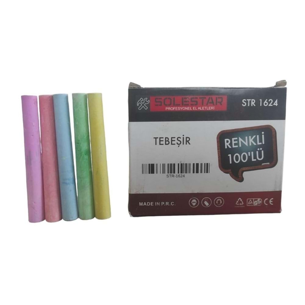 SOLESTAR TEBESIR RENKLI PKT:100 LÜ