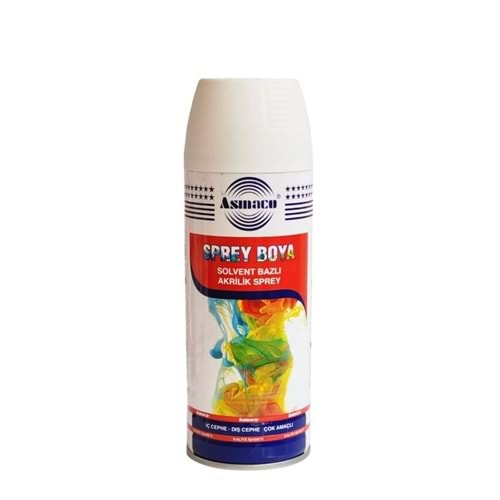 ASMACO AKRİLİK SPREY BOYA 400 ML PARLAK BEYAZ RAL:9003