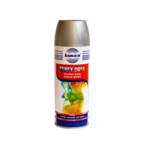 ASMACO AKRİLİK SPREY BOYA 400 ML ALÜMİNYUM RAL 9006
