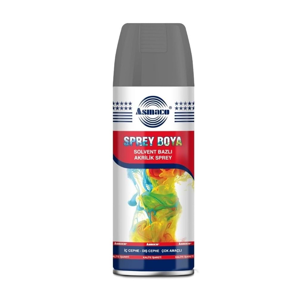 ASMACO AKRİLİK SPREY BOYA 400 ML METALİK GRİ