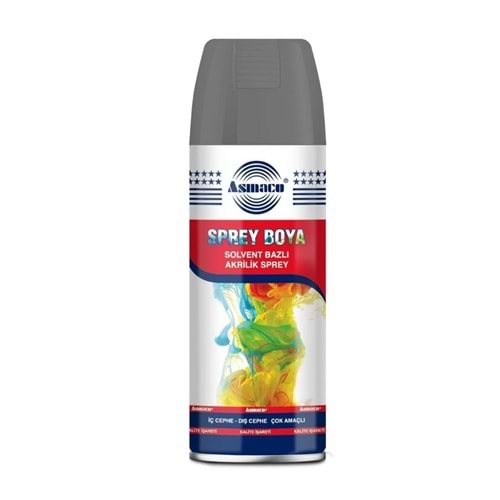 ASMACO AKRİLİK SPREY BOYA 400 ML METALİK GRİ