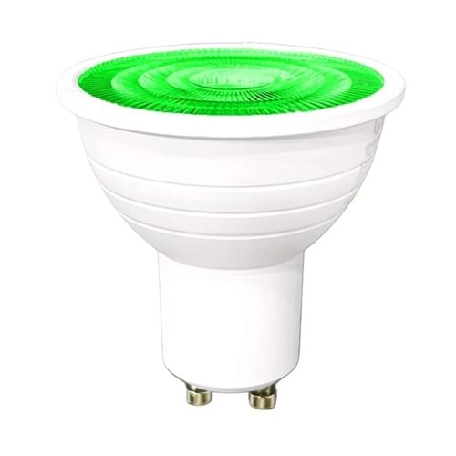 YCL 7W LED CANAK AMPUL GU10 YESIL